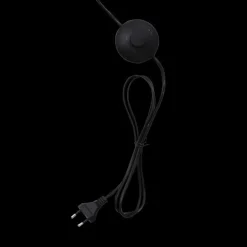 Vloerlamp RAKEL Mat Zwart/Glas Smoke