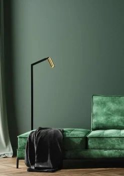 Vloerlamp SYBIL Zwart/Goud