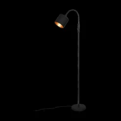 Vloerlamp TOMMY 1Del. Met. Mat Zwart
