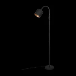 Vloerlamp TOMMY 1Del. Met. Mat Zwart