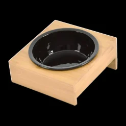 Voederbak HARO 1Del. Zwart/Bamboe