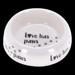 Voederbak PETTY Mel. Ø18 Wit/Zw Ass.