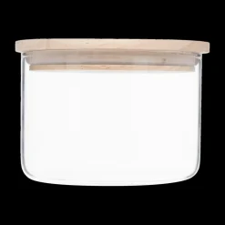 Voorraadpot BJORN Glas Hout 330ml