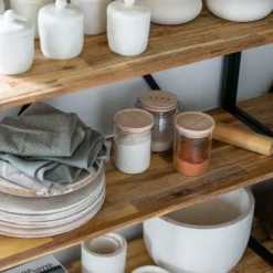 Voorraadpot BJORN Glas/Hout 1.6L