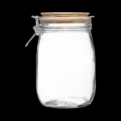 Voorraadpot HOMEMADE 1l Glas/Hout