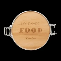 Voorraadpot HOMEMADE 1l Glas/Hout