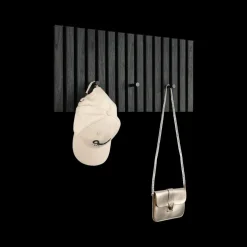 Wandkapstok GRACE 3 haken Zwart