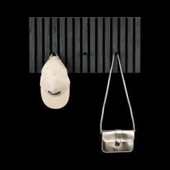 Wandkapstok GRACE 3 haken Zwart