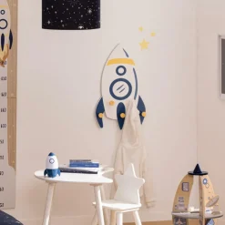 Wandkapstok IN SPACE Raket Hout