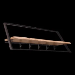 Wandkapstok legger/6 haken/stang, B100-H38-D32