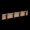 Wandkapstok STANGH 4 Haken Hout/Zwart