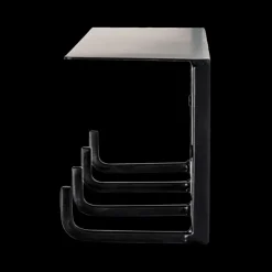 Wandkapstok TRENTON Zwart, B30-H10-D8