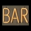 Wandlamp BAR Neon Geel
