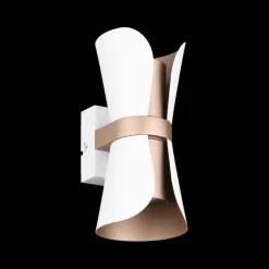 Wandlamp COAT Met. Wit/Coffee