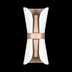 Wandlamp COAT Met. Wit/Coffee