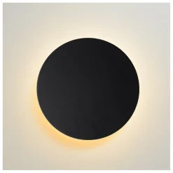 Wandlamp EKLYPS Ø15cm Zwart