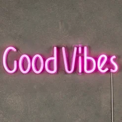 Wandlamp GOOD VIBES Neon Roze