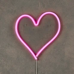 Wandlamp HART Neon Roze