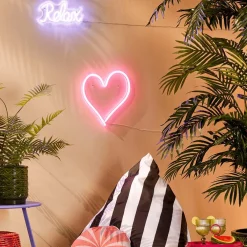 Wandlamp HART Neon Roze