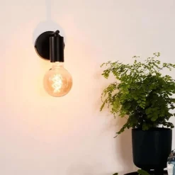 Wandlamp LEANNE Zwart