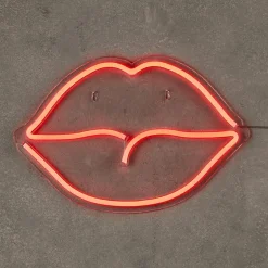Wandlamp LIPS Neon Rood