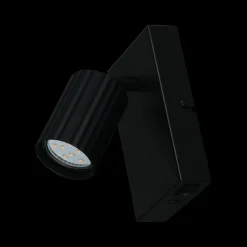 Wandlamp SOKA 1Del. Metaal Zwart