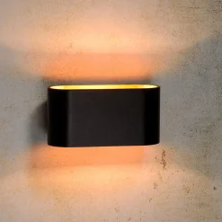 Wandlamp XEAR Zwart/Goud