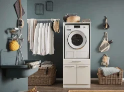 Wasmachinekast LAUNDRY H162 Wit