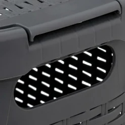 Wasmand CORBIA 40L M/Deksel Grijs