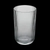 Waterglas EMMA 43cl Ribbel Grijs