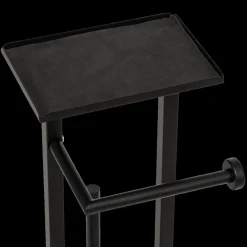 Wc-Borstel/Papier Houder LINZO Met. Zwart