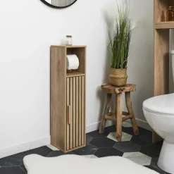 WC-Rolhouder CALUNA M/Deur Naturel