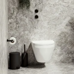 Wc-Rolhouder RIM Aluminium Zwart