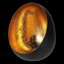 Windlicht EILIA Eivorm Met. Zwart/Goud M