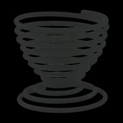 Wire Eierdopje Zwart