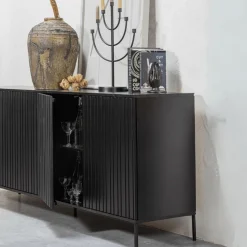 Woood Dressoir GRAVURE Zwart B200