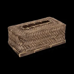 Zakdoekdoos BRIALI Bamboe Bruin